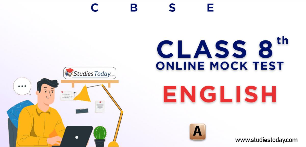 Class 8 English MCQ Online Test